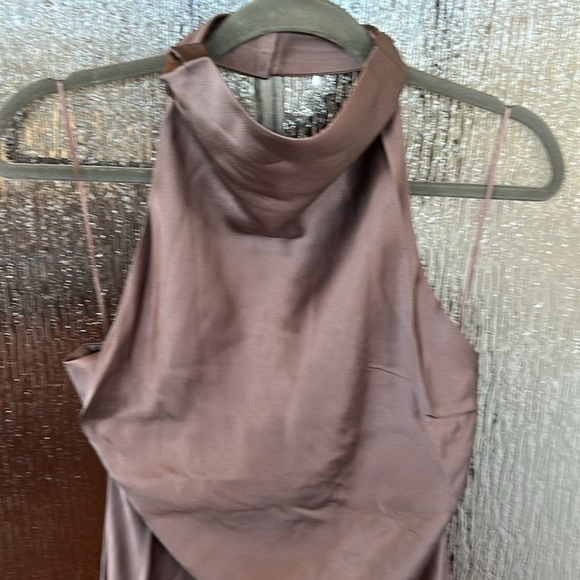 Anine Bing Eliana Silk Cowl Neck Dress size Large NWT - Picture 10 of 16